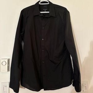 H&M Black Dress Shirt, size large